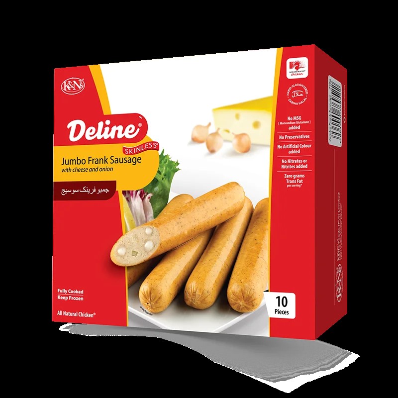 Jumbo Frank with Cheese and Onion
